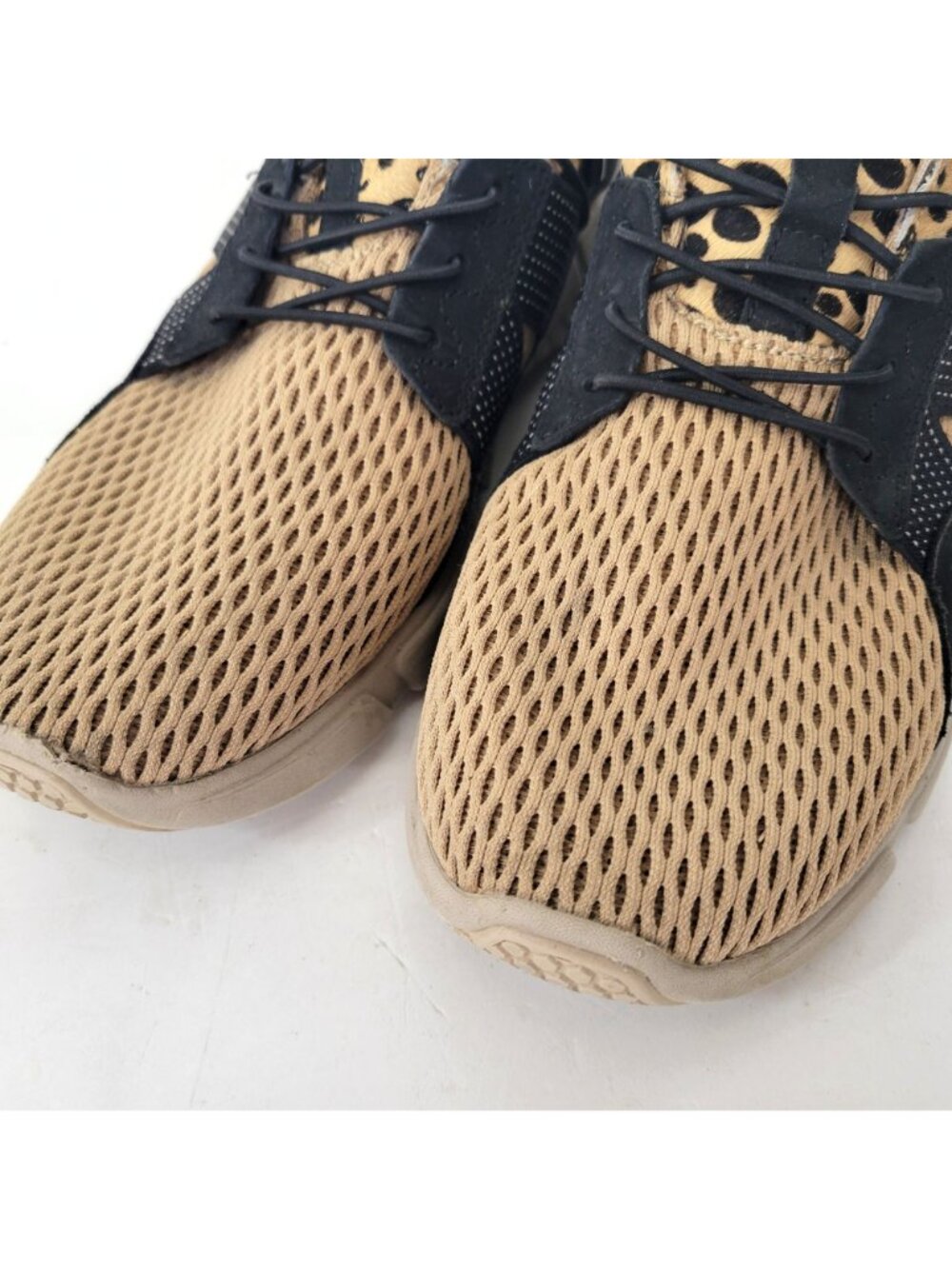 Mark Nason Beige & Black Leopard Print Sneakers - Women's Size 10 - Picture 7 of 7